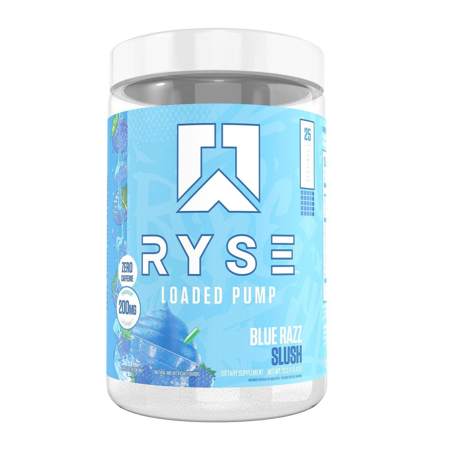 RYSE Loaded Pump - Blue Razz Slush (25 Servings)