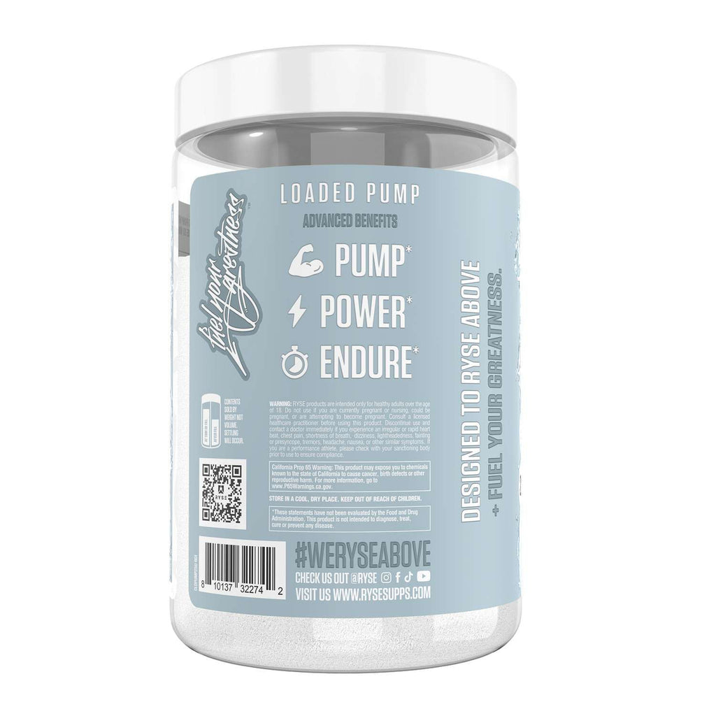 RYSE Loaded Pump - Unflavored (25 Servings)
