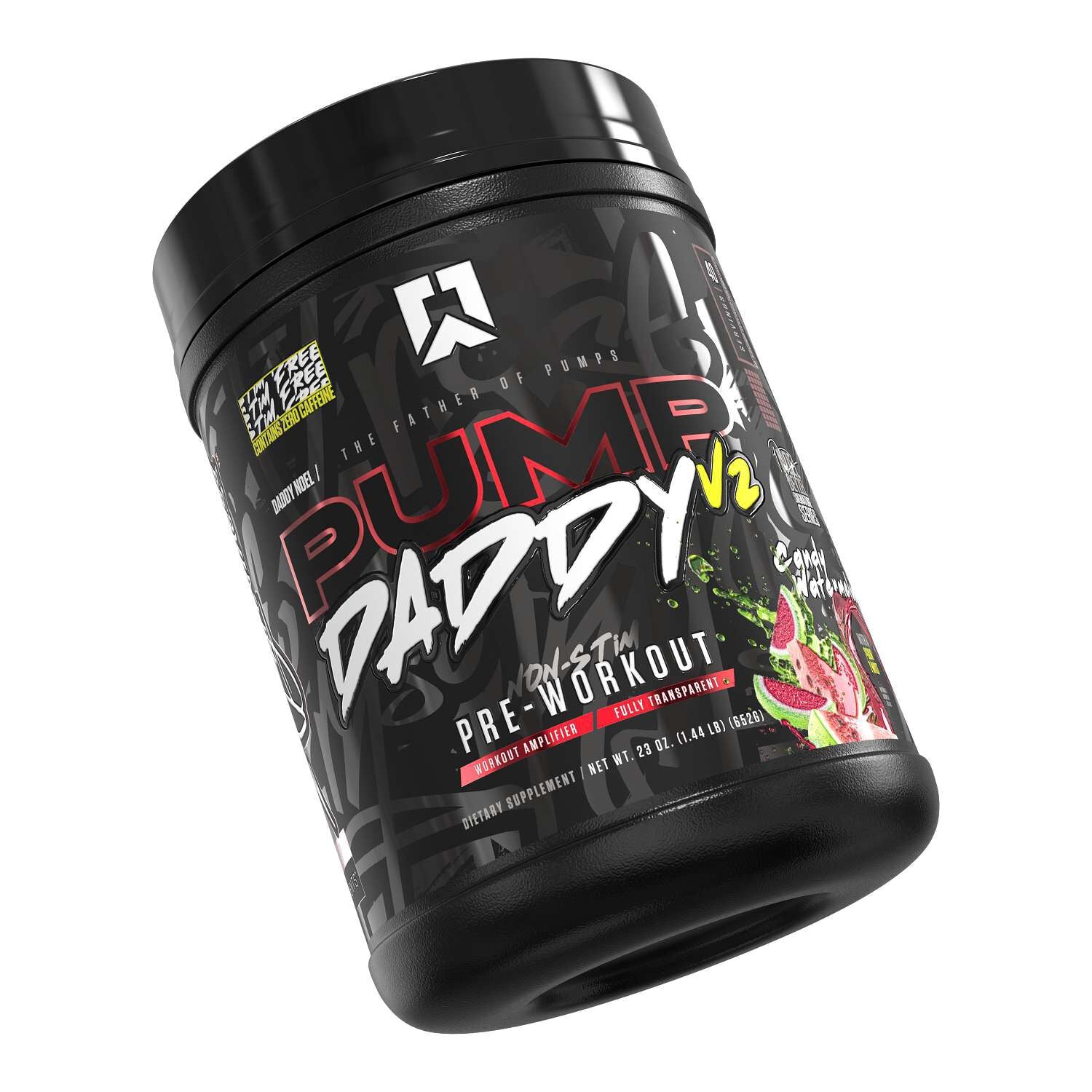 RYSE Pump Daddy Pre-Workout - Candy Watermelon (40 Servings)