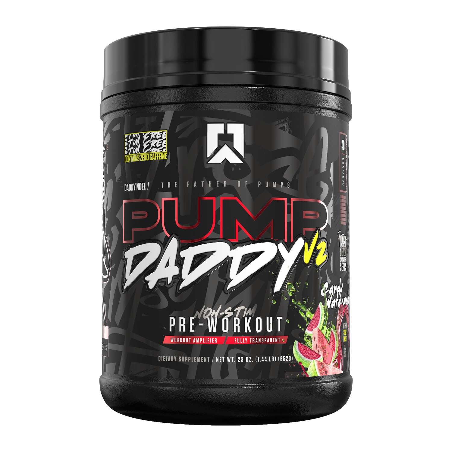 RYSE Pump Daddy Pre-Workout - Candy Watermelon (40 Servings)