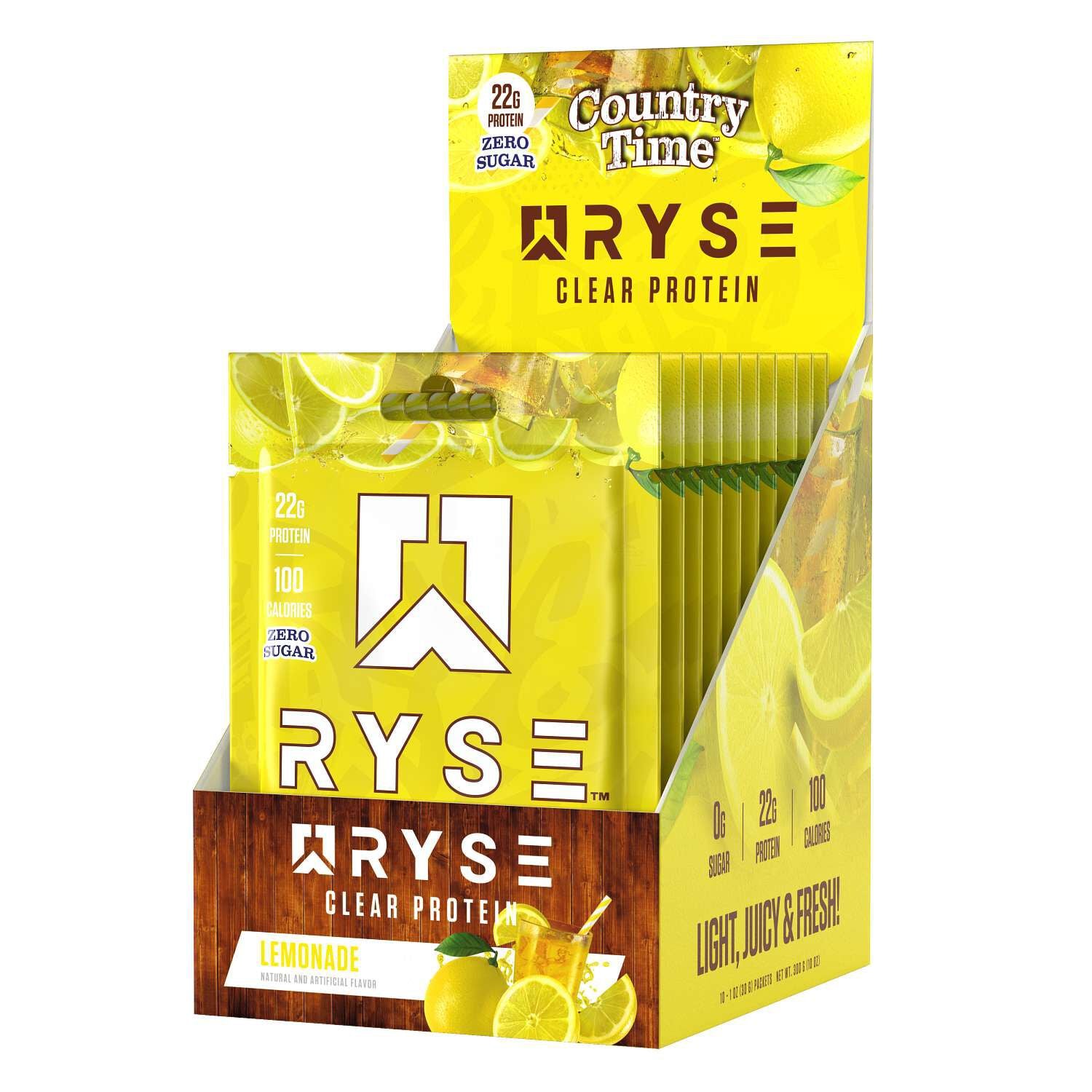RYSE Clear Protein - Country Time™ Lemonade - 1 oz (10 Servings)