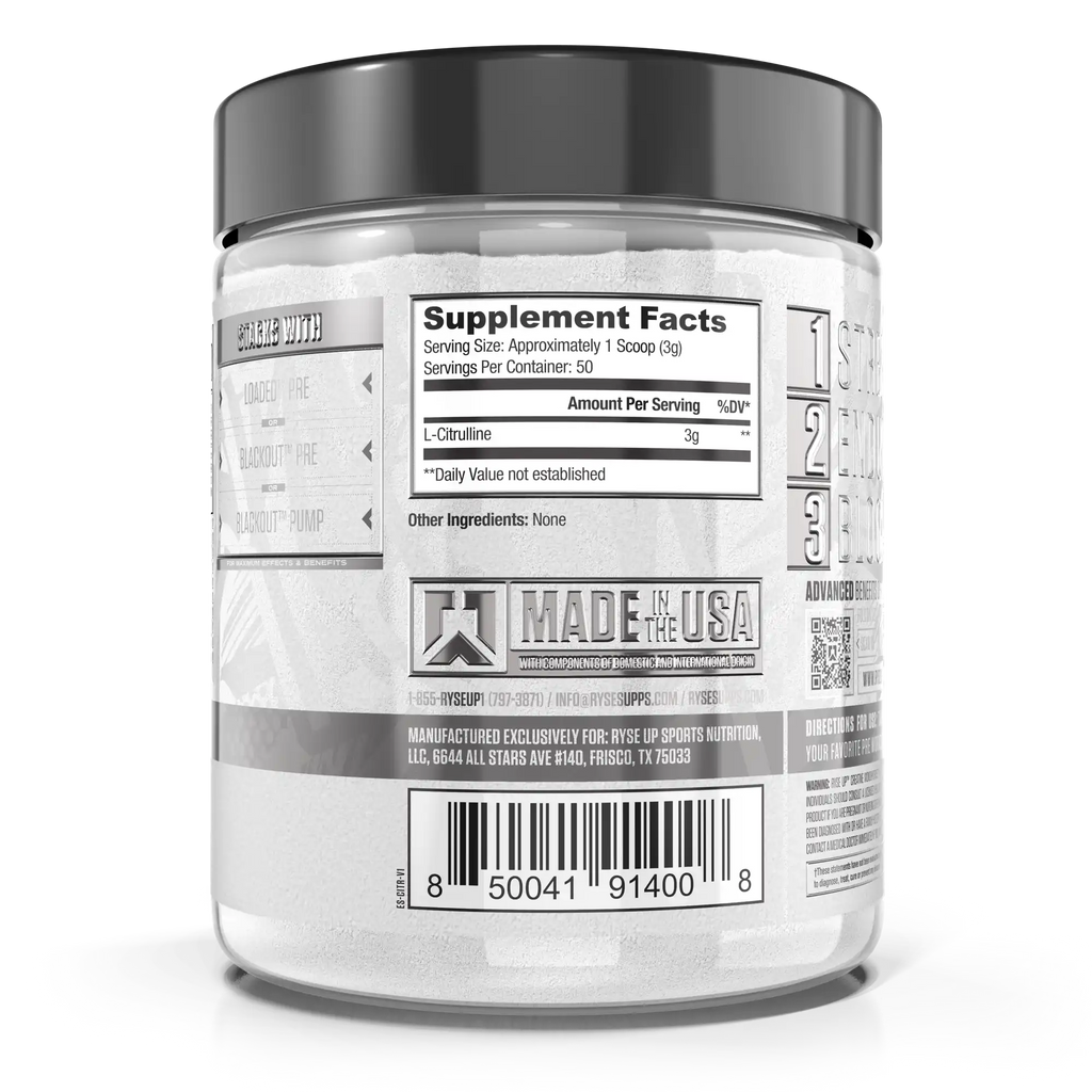 L-Citrulline - RYSE Gym Fuel